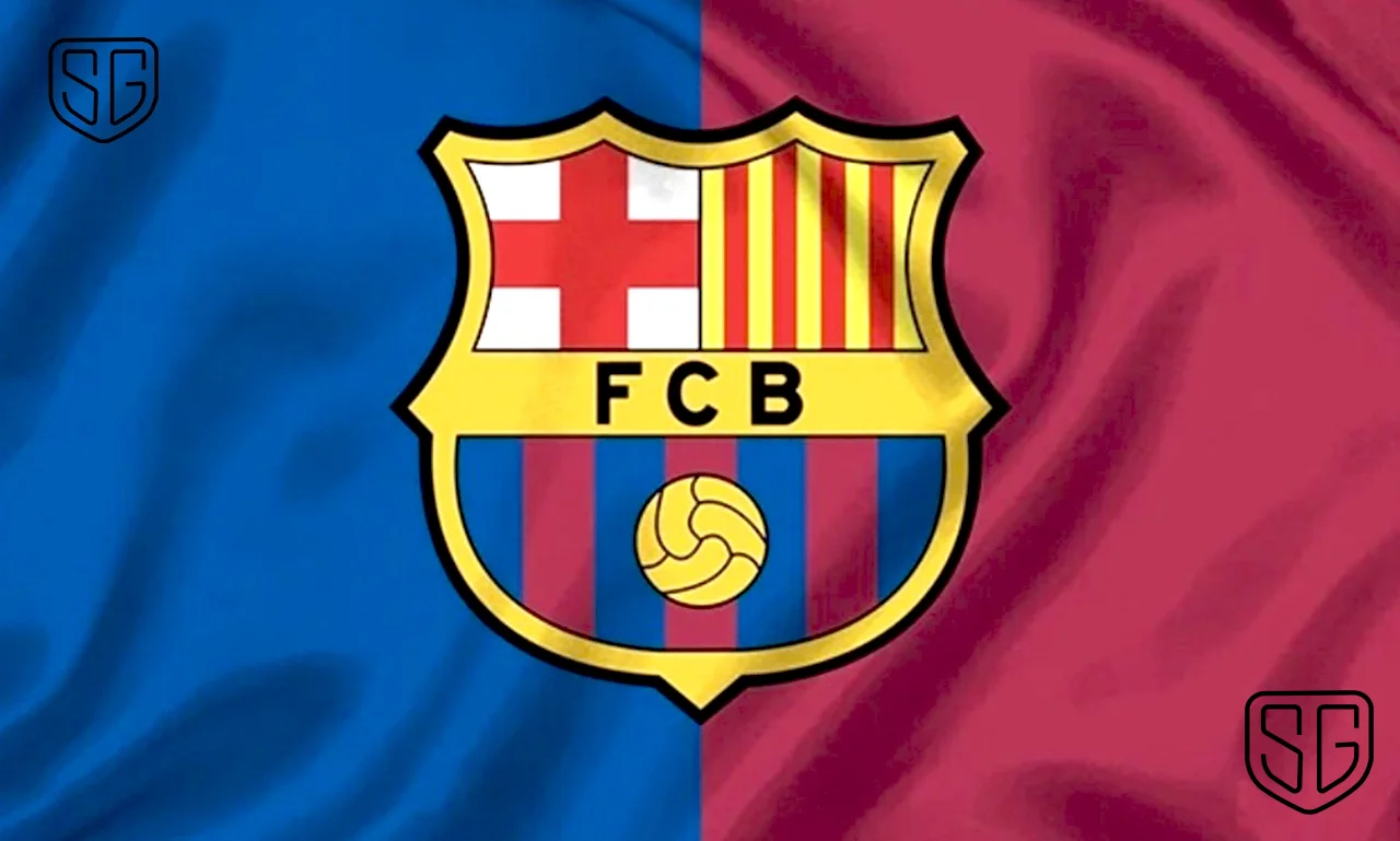 Illustration of a blue and garnet football jersey with Barcelona's skyline behind it