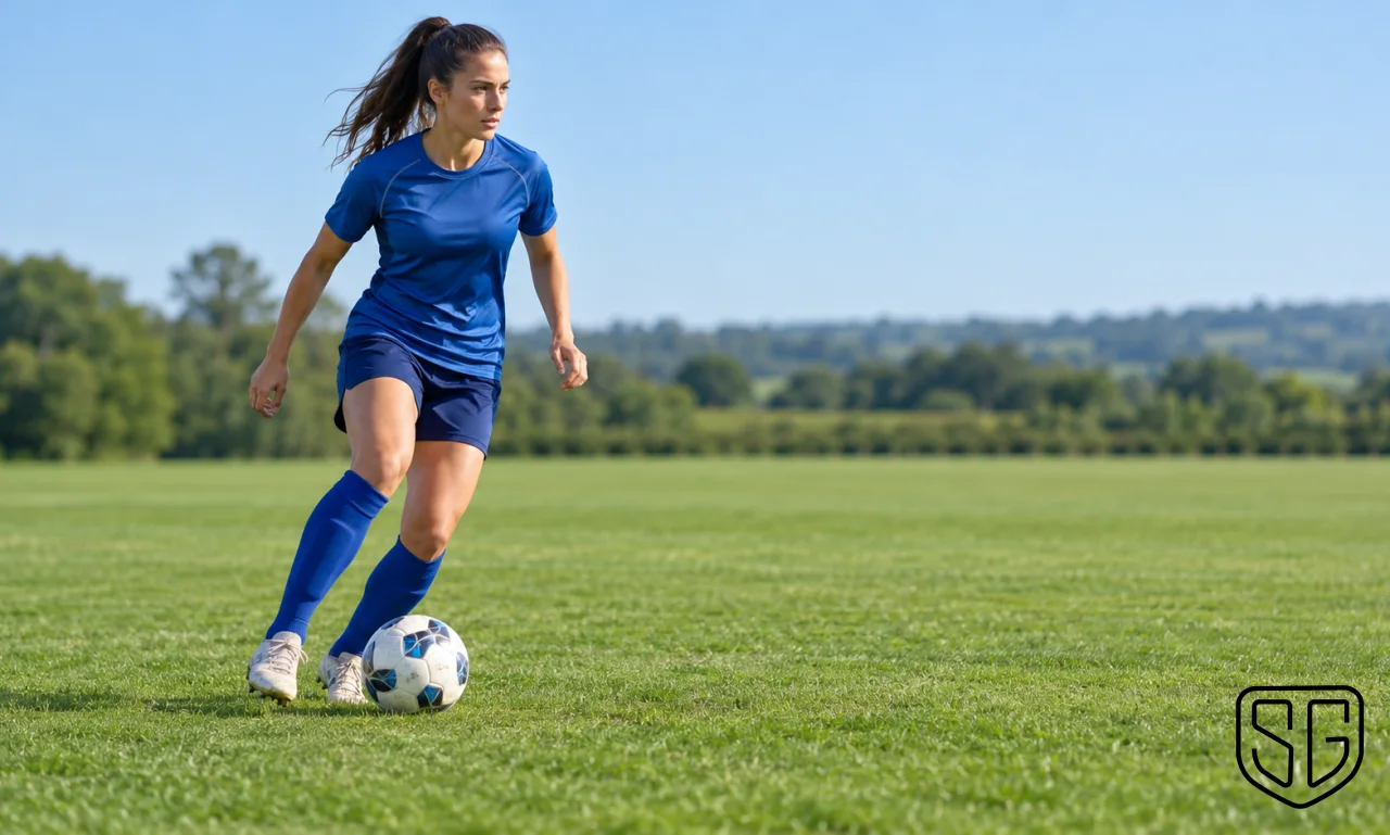 AI-generated conceptual image for How to Improve Ball Control Without a Training Partner; not a documentary photograph